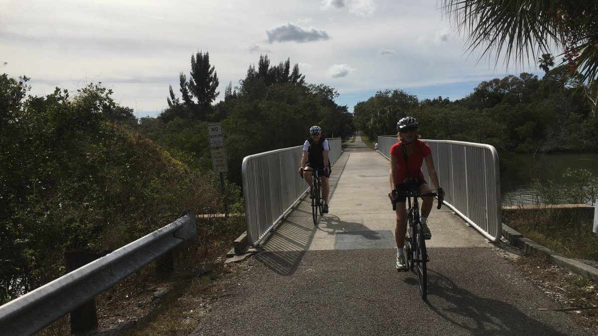 Pedaling the Pinellas Trail with Escape Adventures is awesome fun!