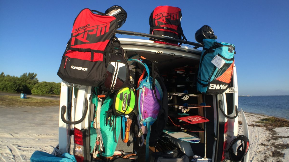 Our van is specialized in providing all the gear we need