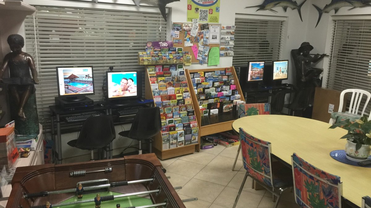 Free computers usage in our activity room