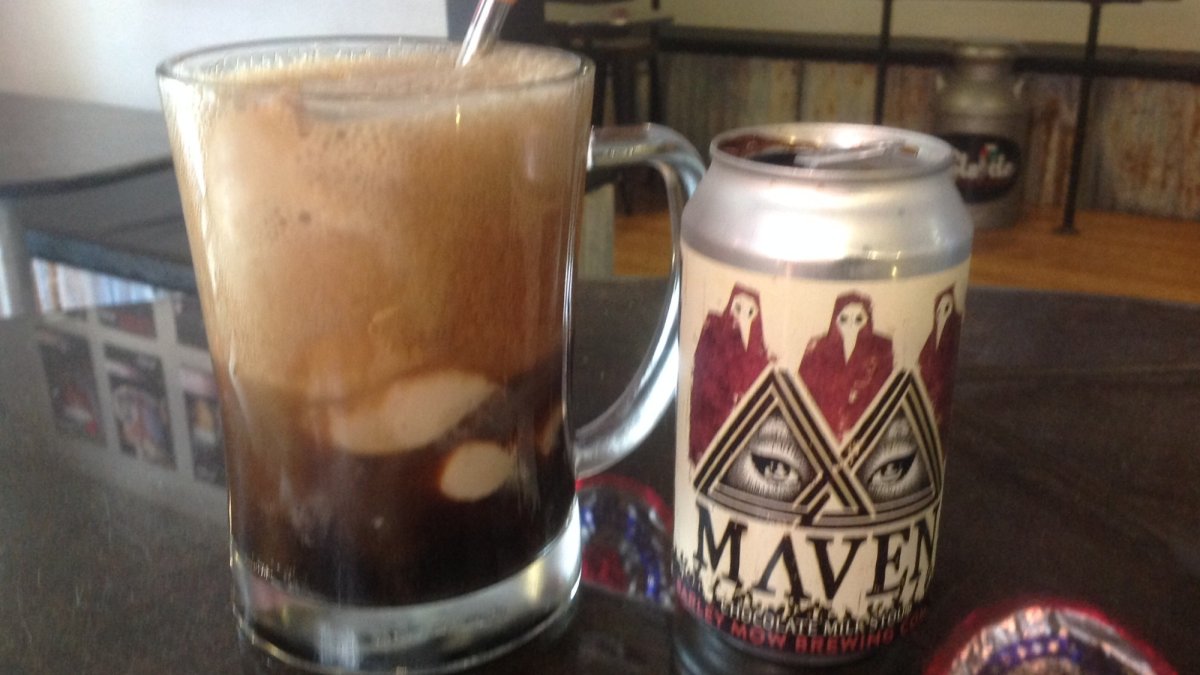 Maven Chocolate Milk Stout by Barley Mow with Tiramisu Gelato