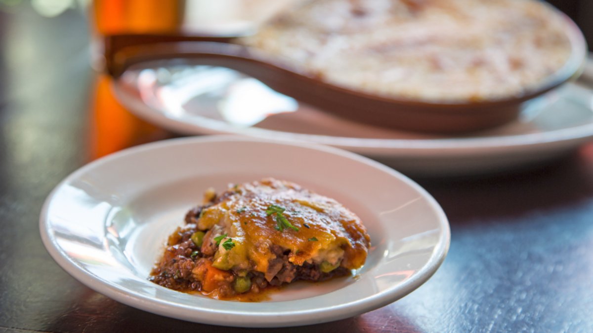 traditional English dishes are on our menu as well.