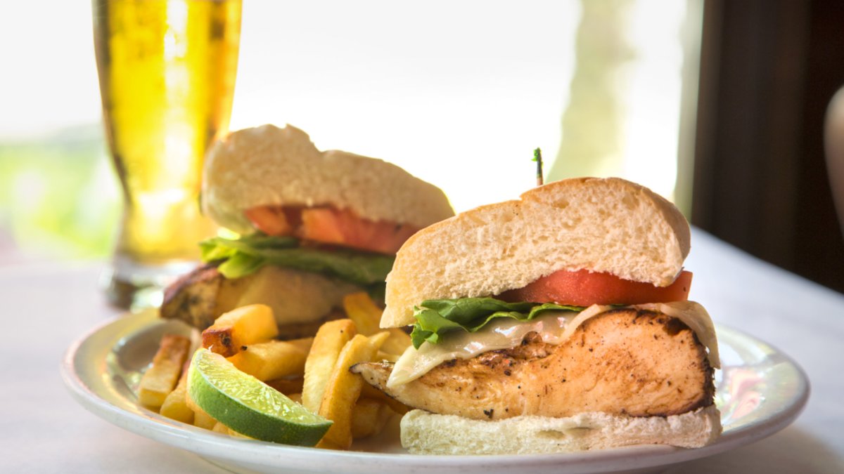 Grilled chicken sandwich and a beer? We got you covered.
