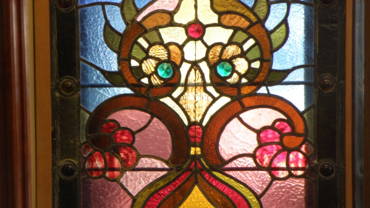 Old Stained Glass Panel