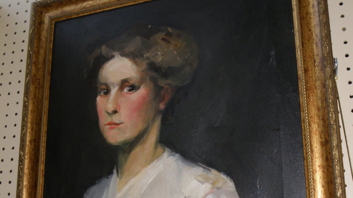 Oil on Canvas of a Woman attributed to George Bellows. Have Provenance,