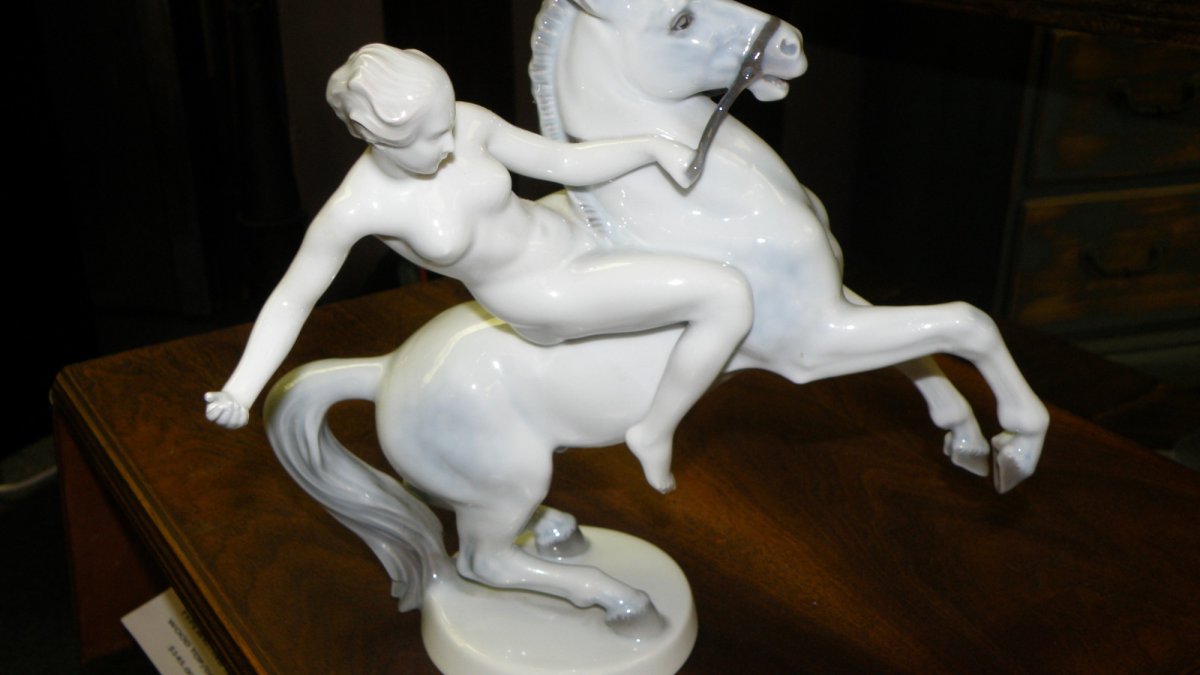 Rosenthal Nude on a Horse Circa 1946