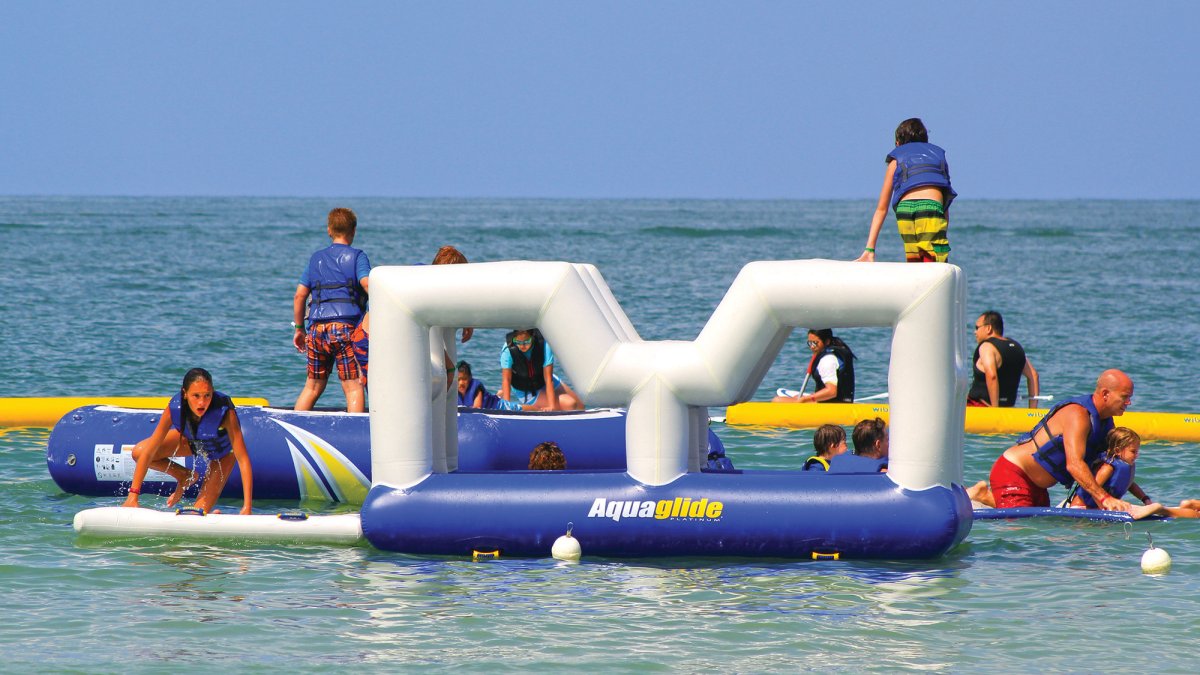 Floating Water Park at TradeWinds Island Resorts
