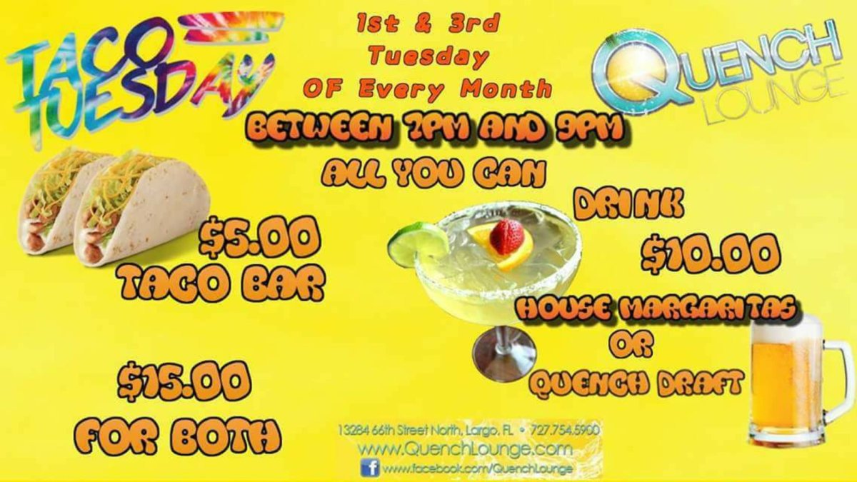 Taco Tuesday - 1st & 3rd Tues of every month