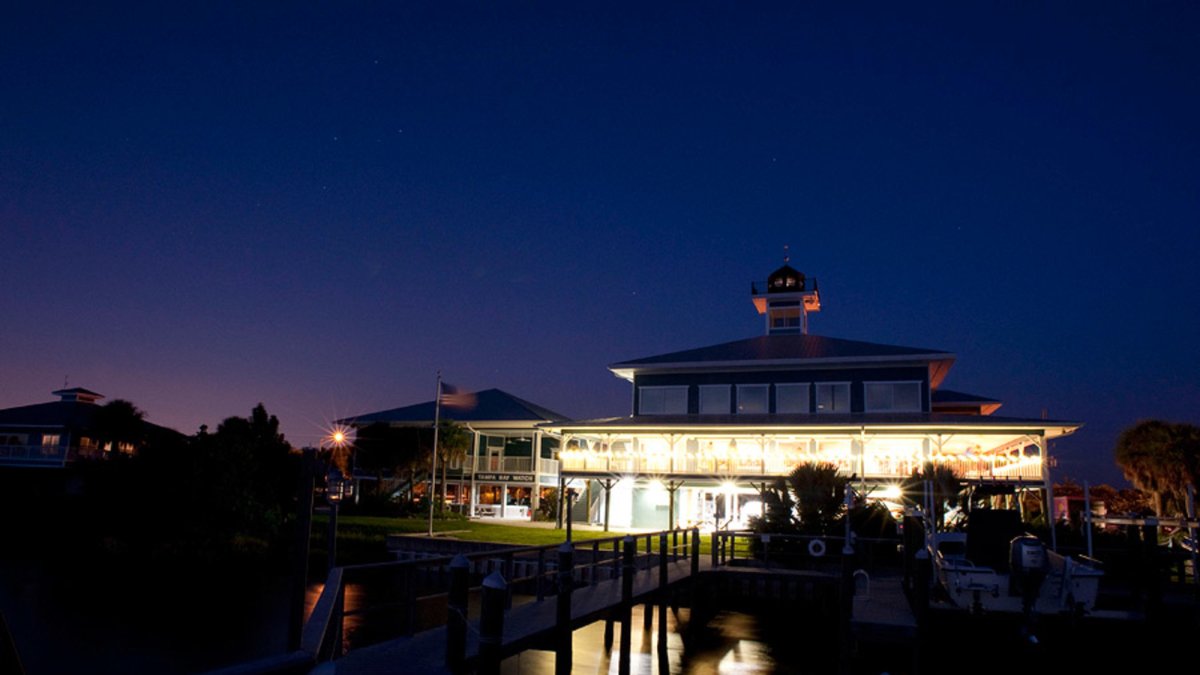 Tampa Bay Watch at night (photo courtesy of Stephanie A. Smith Photography