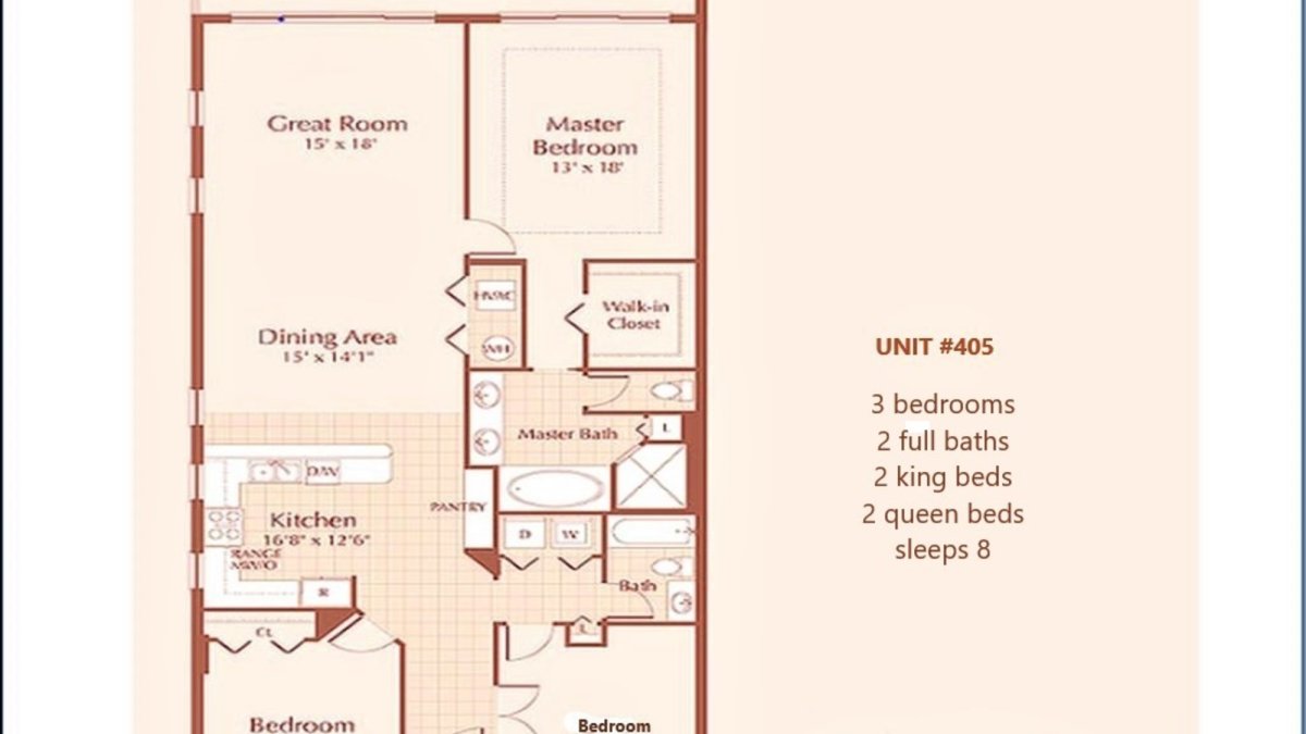 Harborview Grande #405 Floor Plan