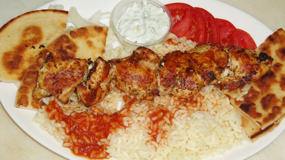 Chicken Souvlaki Platter