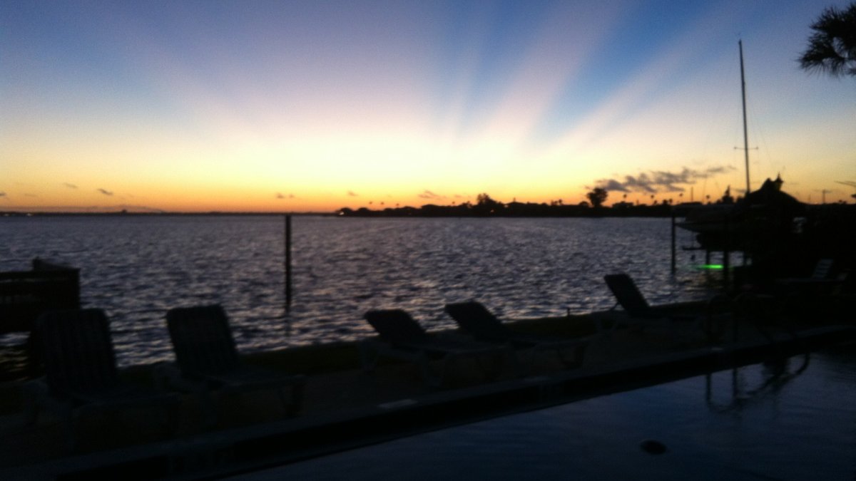 Beautiful sunrises that can be seen at The Sea Palms Motel