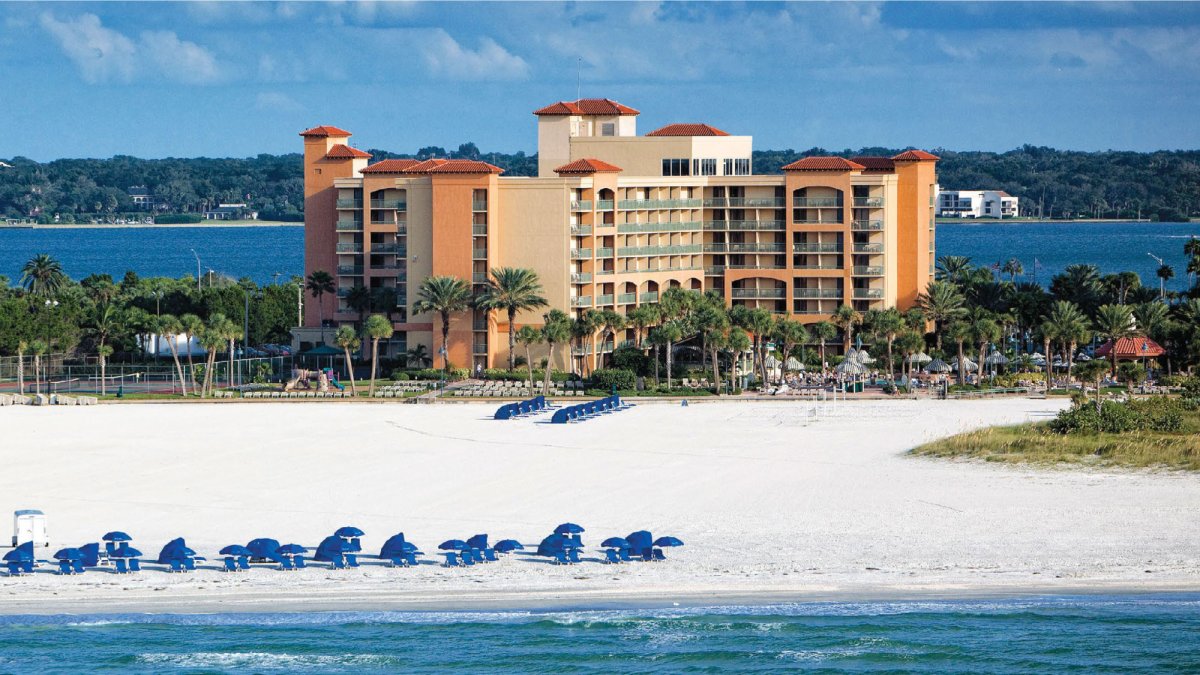 Sheraton Sand Key Resort is located on 10 acres of pristine private beach.