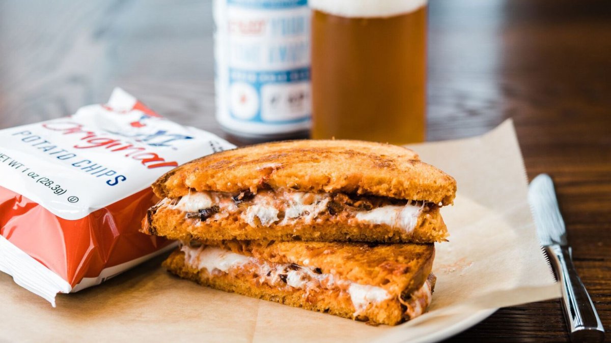 Grilled Cheese, Utz Chips, and Local Beer