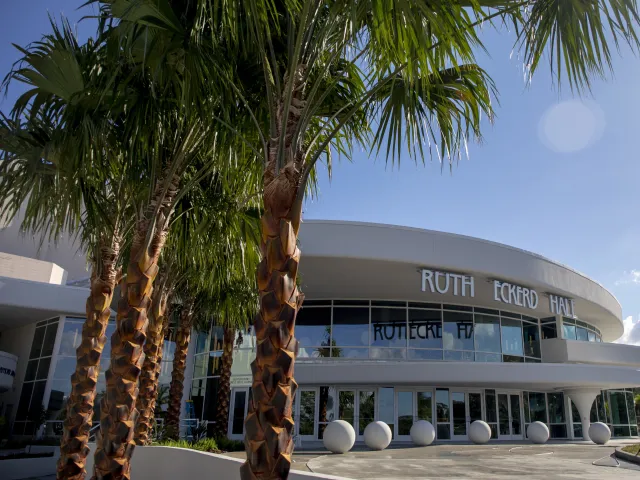 An exterior image of Ruth Eckerd Hall