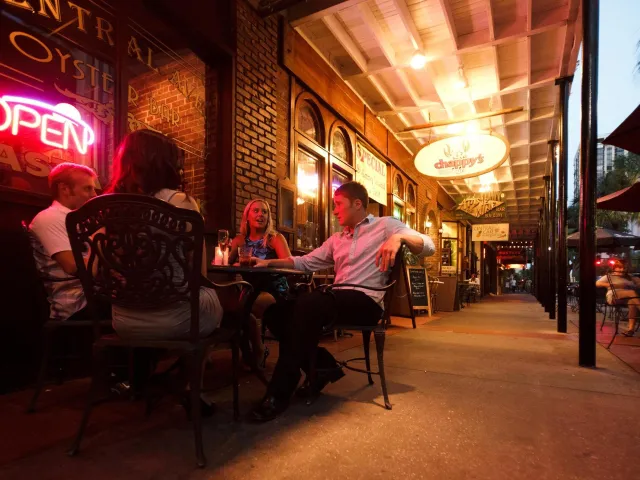 People at a table