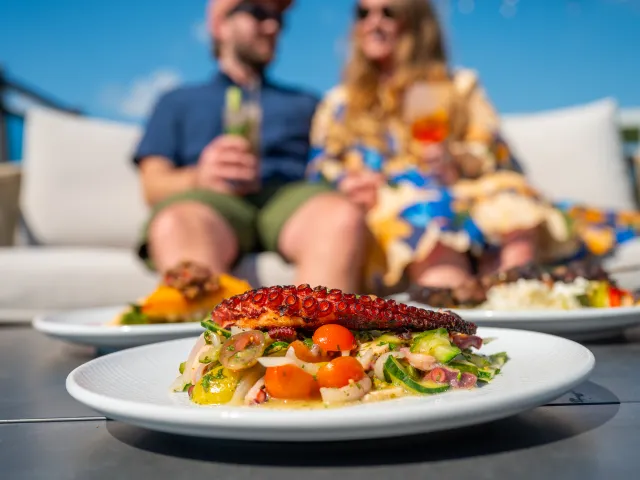 octopus on plate